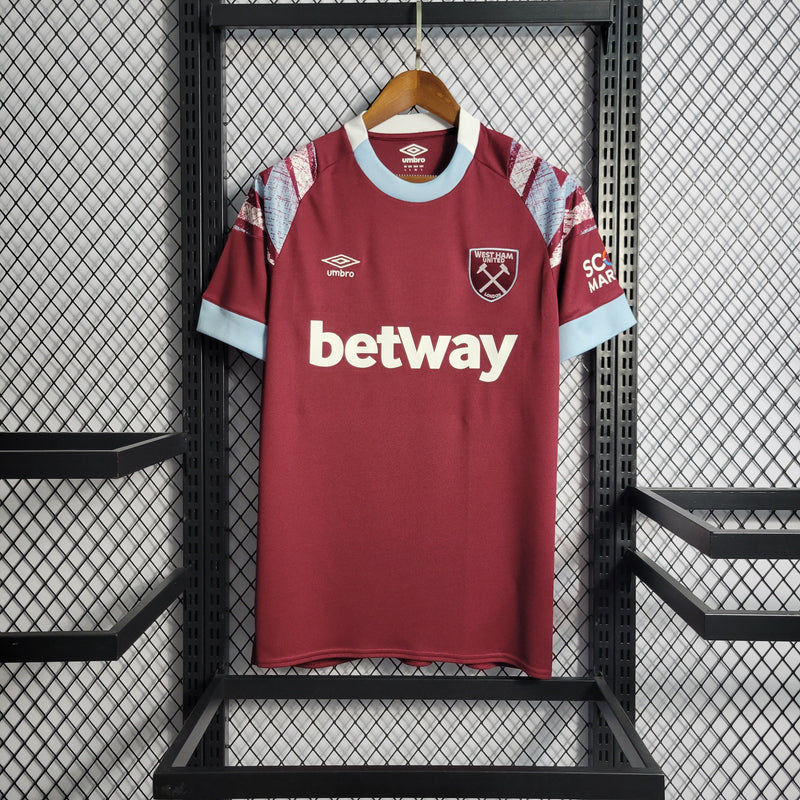 Camisa West Ham Titular 22/23 - Versão Torcedor (Importação)