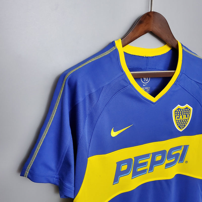 Camisa Boca Juniors Titular 03/04 - Versão Retro  (Importação)