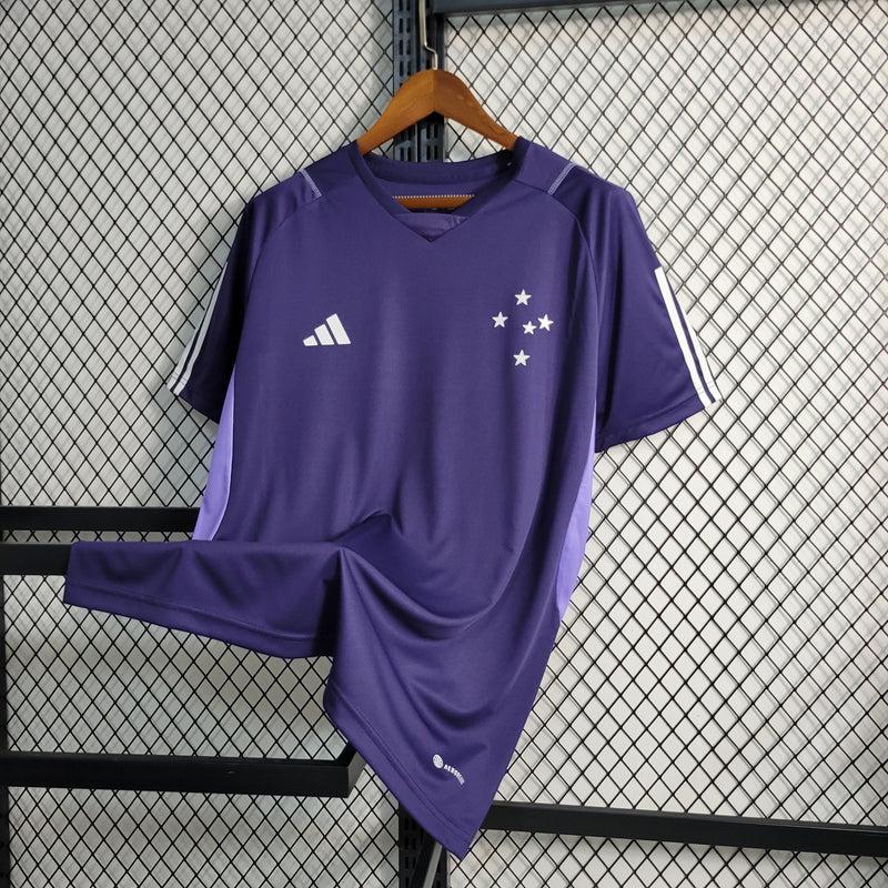 Camisa Cruzeiro Treino 23/24 - Adidas Torcedor Masculina - Roxa (Importação)