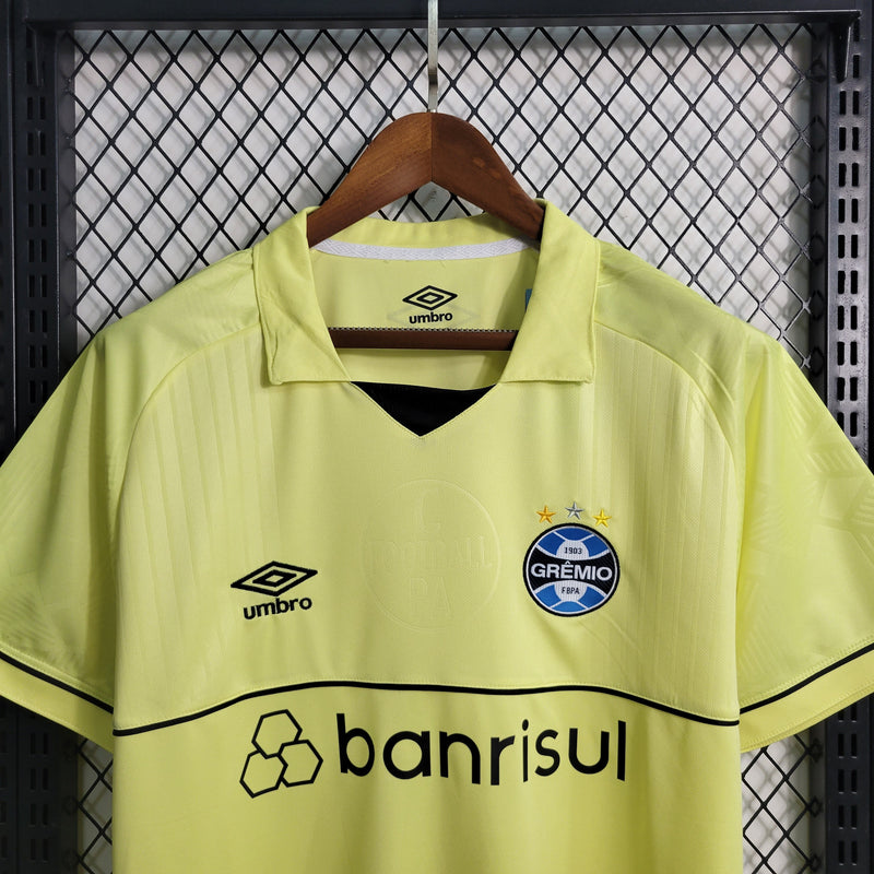 Camisa Grêmio Goleiro 23/24 - Adidas Torcedor Masculina - Amarela (Importação)