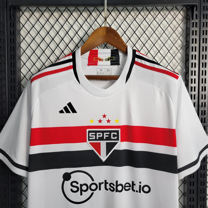 Camisa São Paulo Home 23/24 - Adidas Torcedor Masculina - Lançamento (Importação)