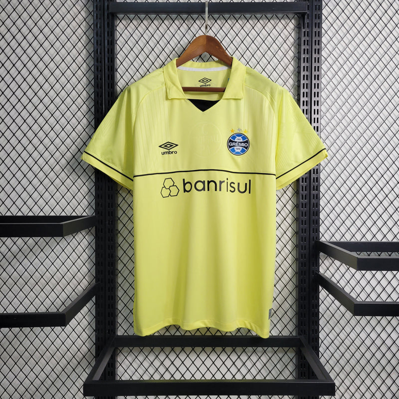 Camisa Grêmio Goleiro 23/24 - Adidas Torcedor Masculina - Amarela (Importação)