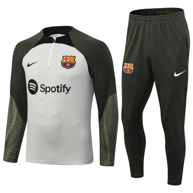 Conjunto de Treino Barcelona 2023 Branco (Importação)