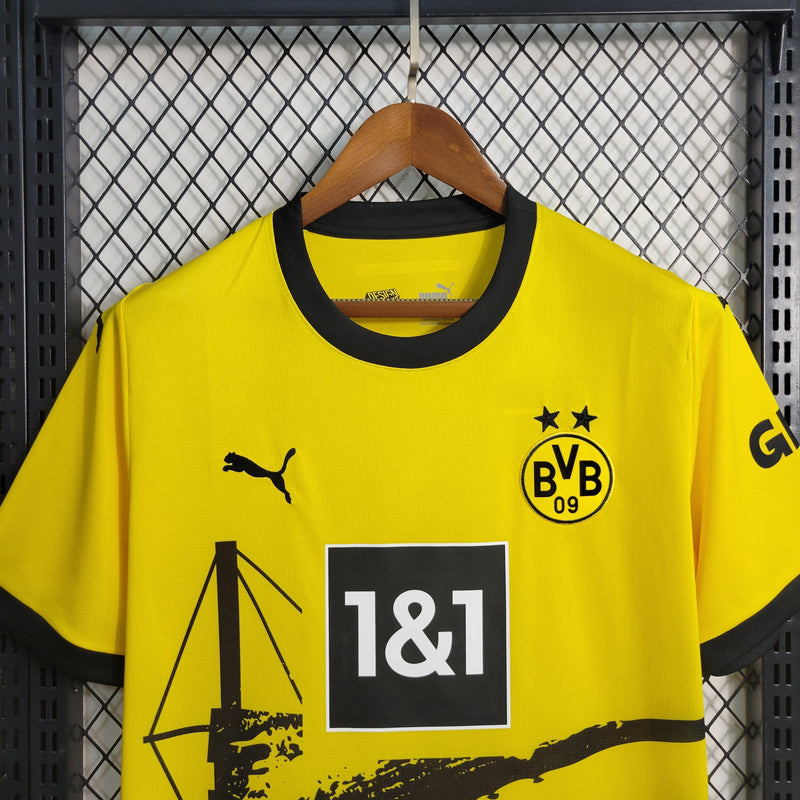 Camisa Borussia Dortmund Home 23/24 - Puma Torcedor Masculina  (Importação)