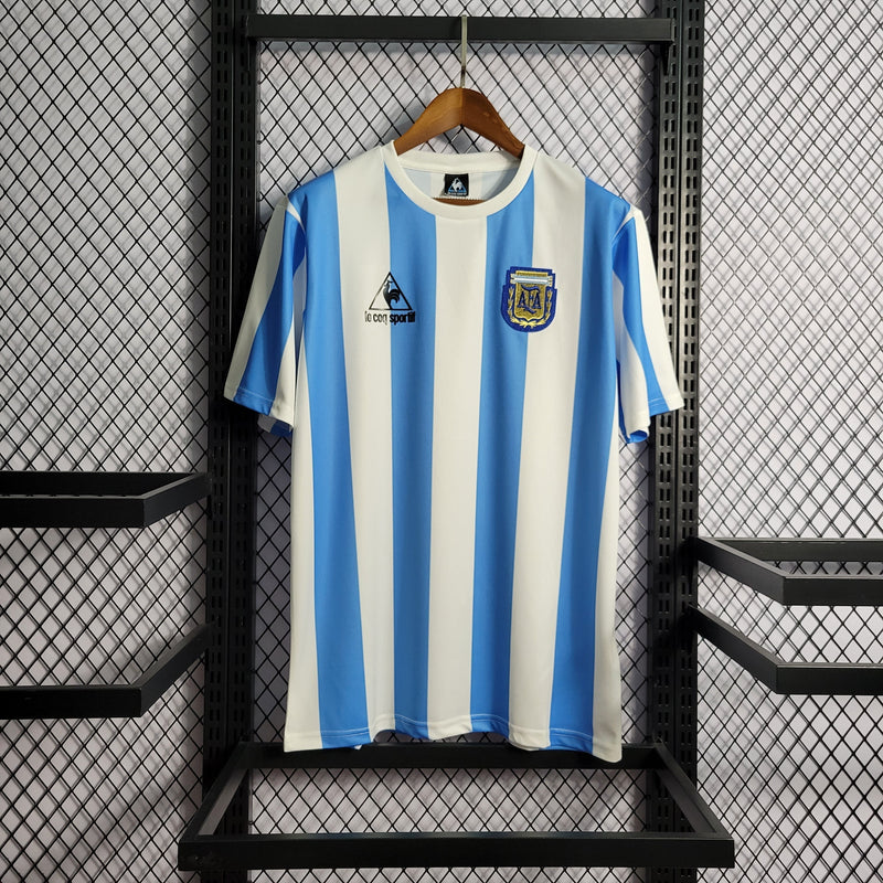 Camisa Argentina Titular 1986 - Versão Retro (Importação)