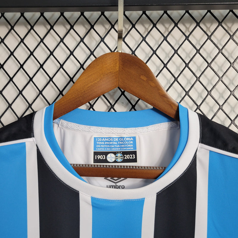 Camisa Grêmio Home 23/24 - Umbro Torcedor Masculina - Lançamento (Importação)