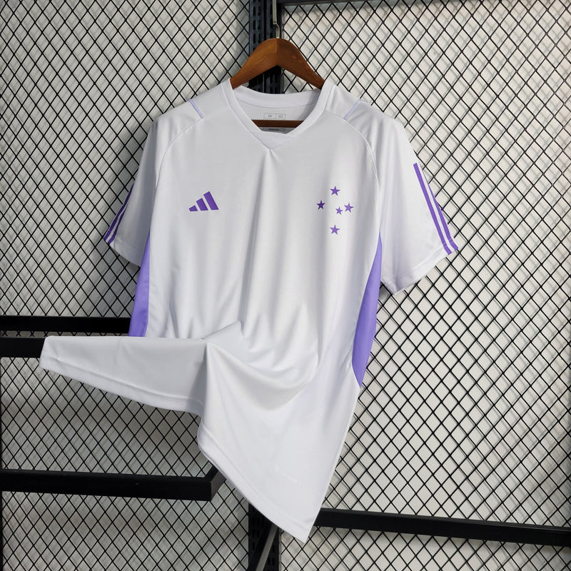 Camisa Cruzeiro Treino 23/24 - Adidas Torcedor Masculina - Branca (Importação)