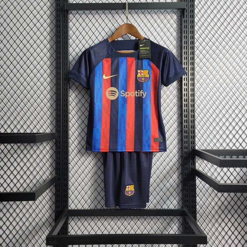 Kit Infantil Barcelona Titular 22/23 (Importação)