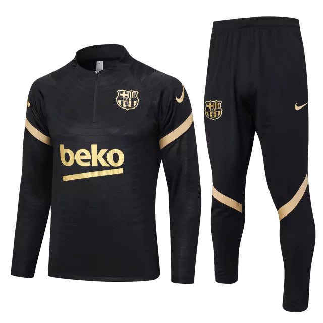 Conjunto de Treino Barcelona 23/24 Preto (Importação)