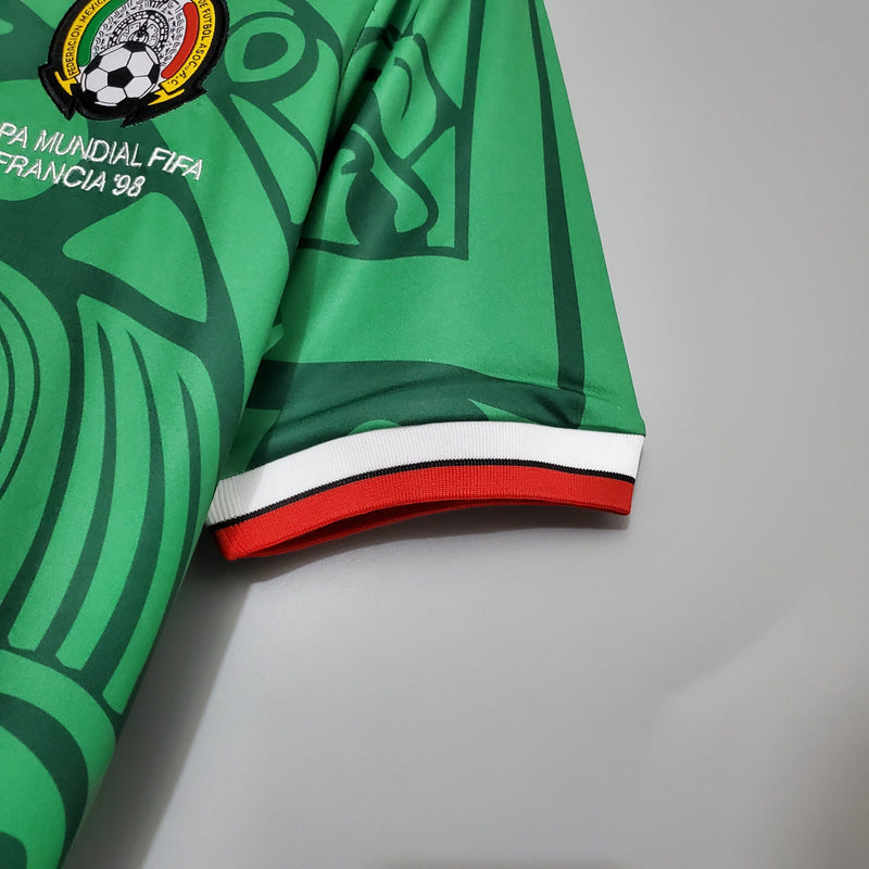 Camisa México Titular 1998 - Versão Retro (Importação)