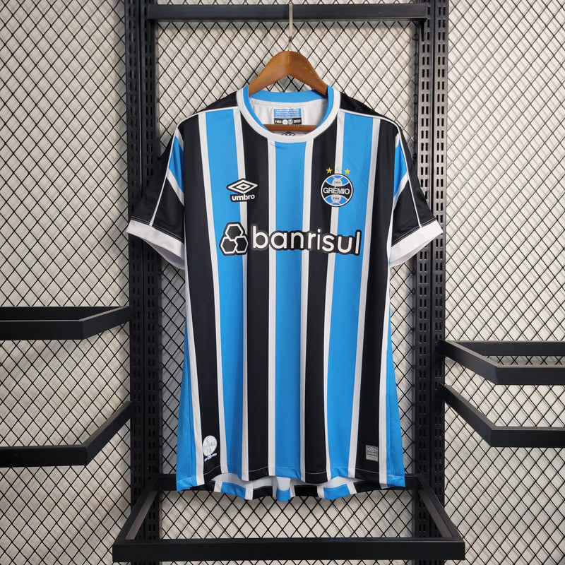 Camisa Grêmio Home 23/24 - Umbro Torcedor Masculina - Lançamento (Importação)