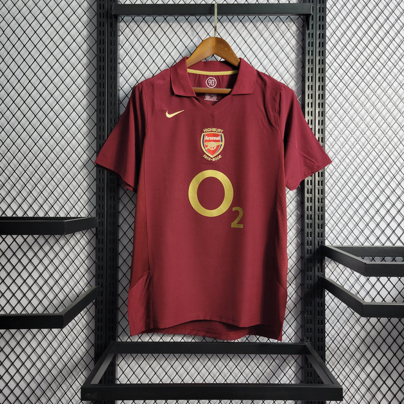 Camisa Arsenal Titular 05/06 - Versão Retro  (Importação)