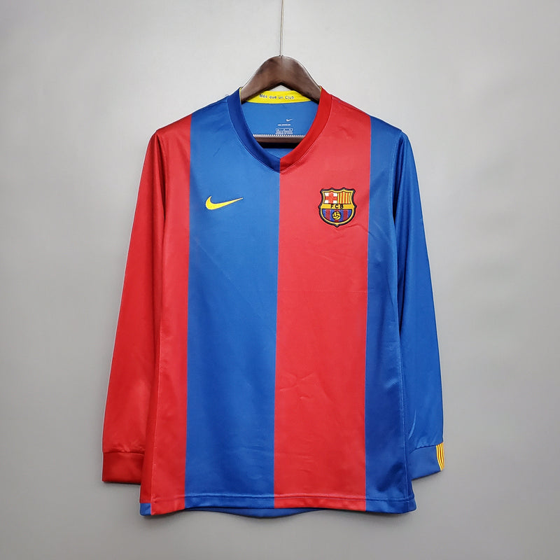 Camisa Barcelona Titular 06/07 - Versão Retro Manga Comprida  (Importação)