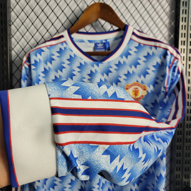 Camisa Manchester United Reserva 90/92 - Versão Retro Manga Comprida (Importação)