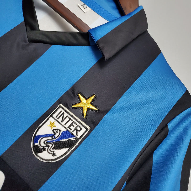 Camisa Inter de Milão Titular 88/90 - Versão Retro (Importação)