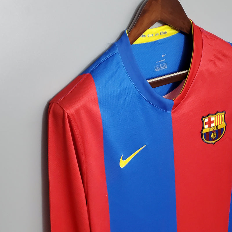 Camisa Barcelona Titular 06/07 - Versão Retro Manga Comprida  (Importação)