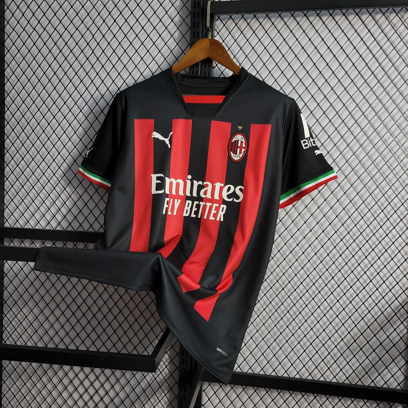 Camisa Milan Titular 22/23 - Versão Torcedor (Importação)