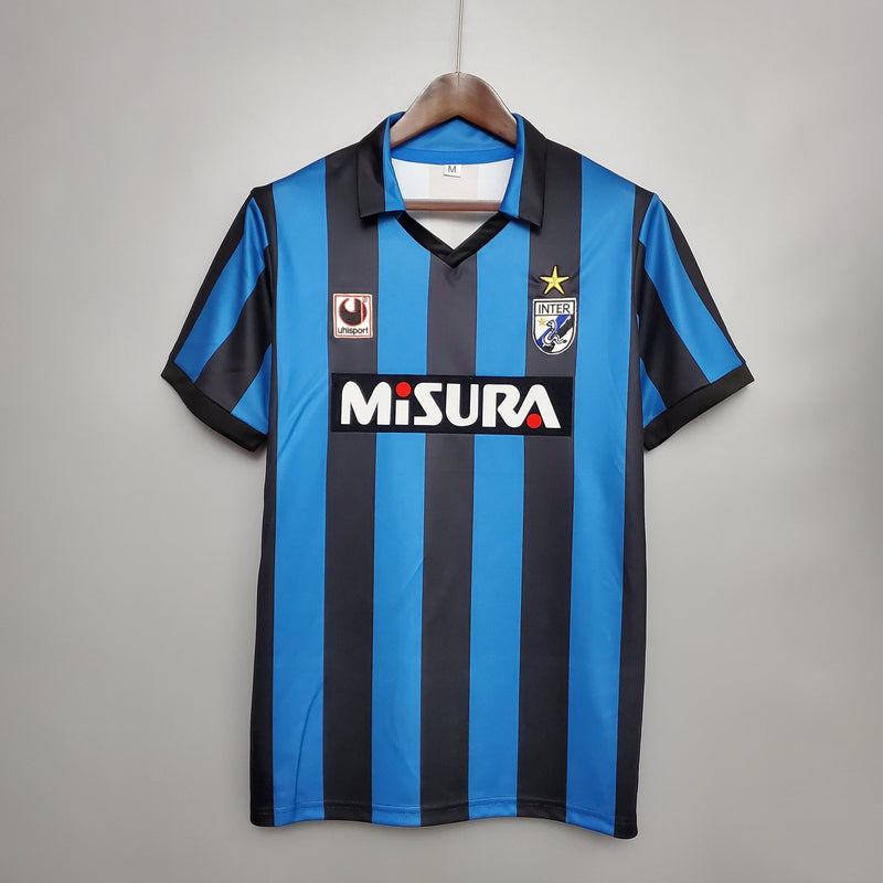 Camisa Inter de Milão Titular 88/90 - Versão Retro (Importação)