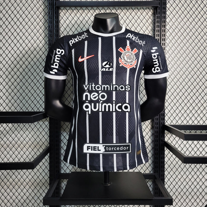 Camisa Corinthians Away 23/24 Nike Jogador Masculina + Patrocínio (Importação)