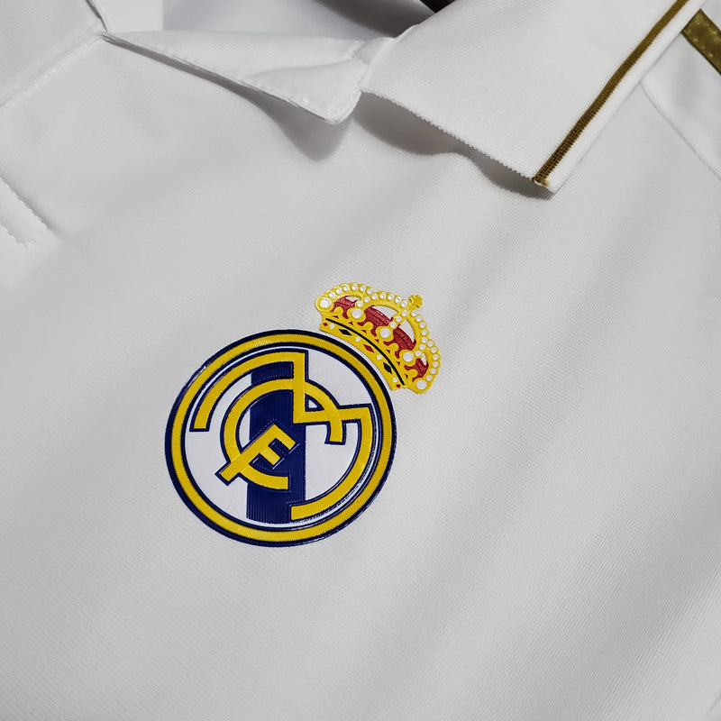 Camisa Real Madrid Titular 11/12 - Versão Retro Manga Comprida (Importação)