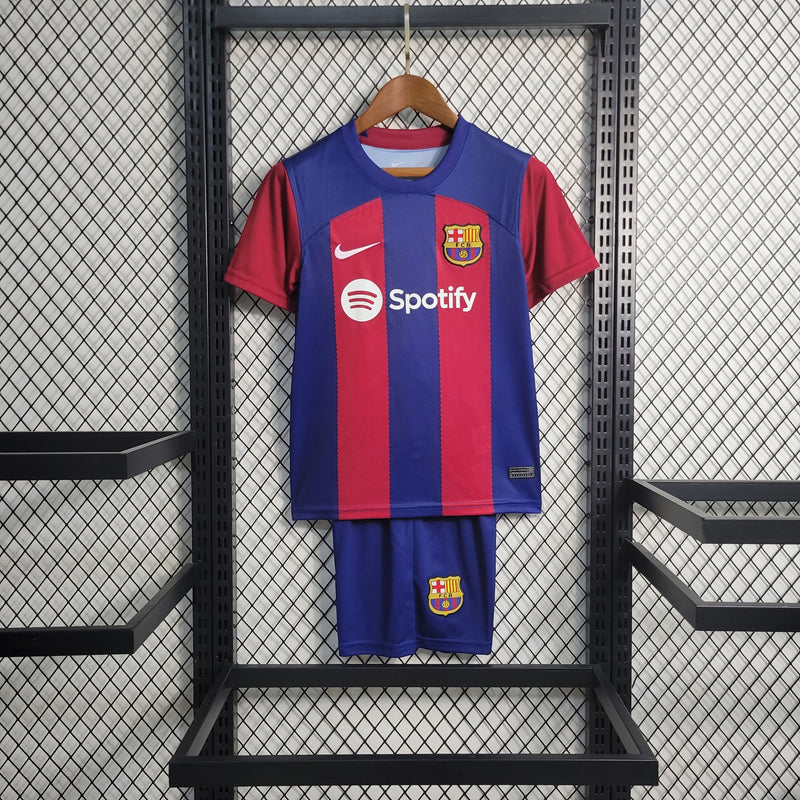 Kit Infantil Barcelona Titular 23/24 (Importação)