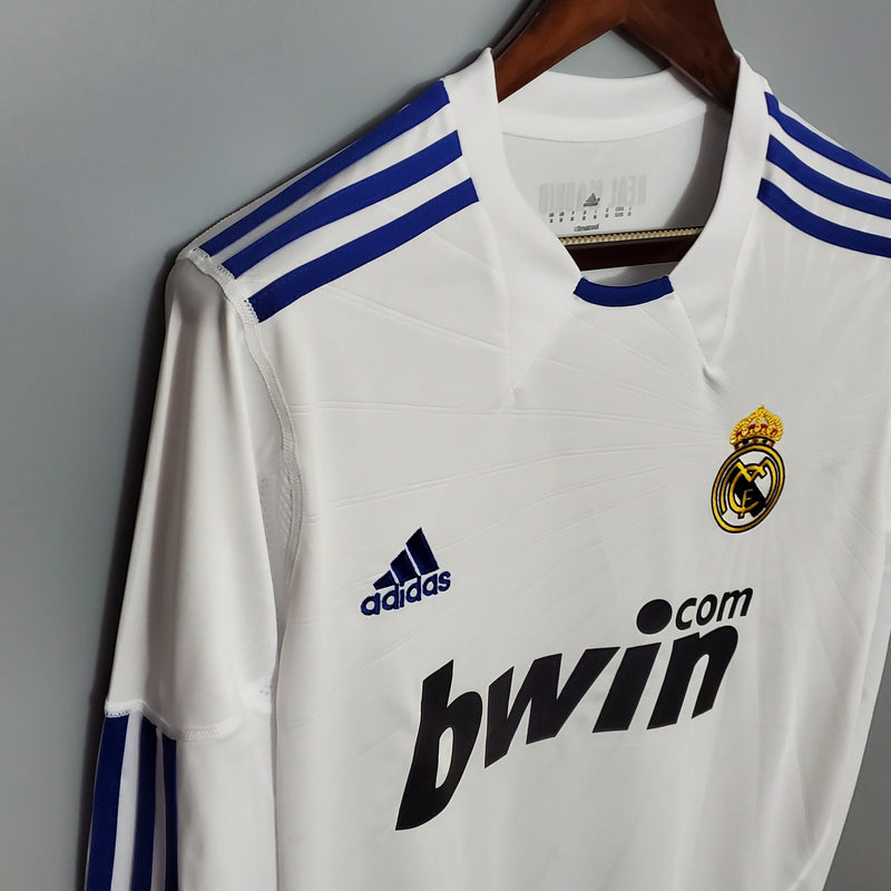 Camisa Real Madrid Titular 10/11 - Versão Retro Manga Comprida (Importação)