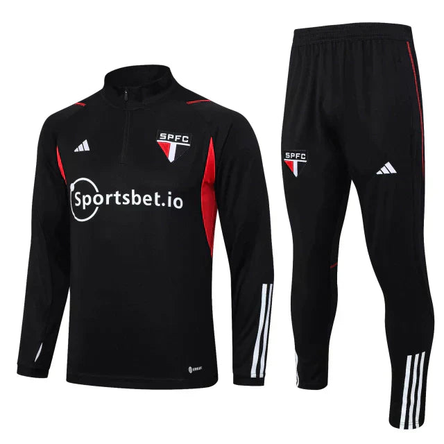 Conjunto de Treino São Paulo 2023 Preto (Importação)