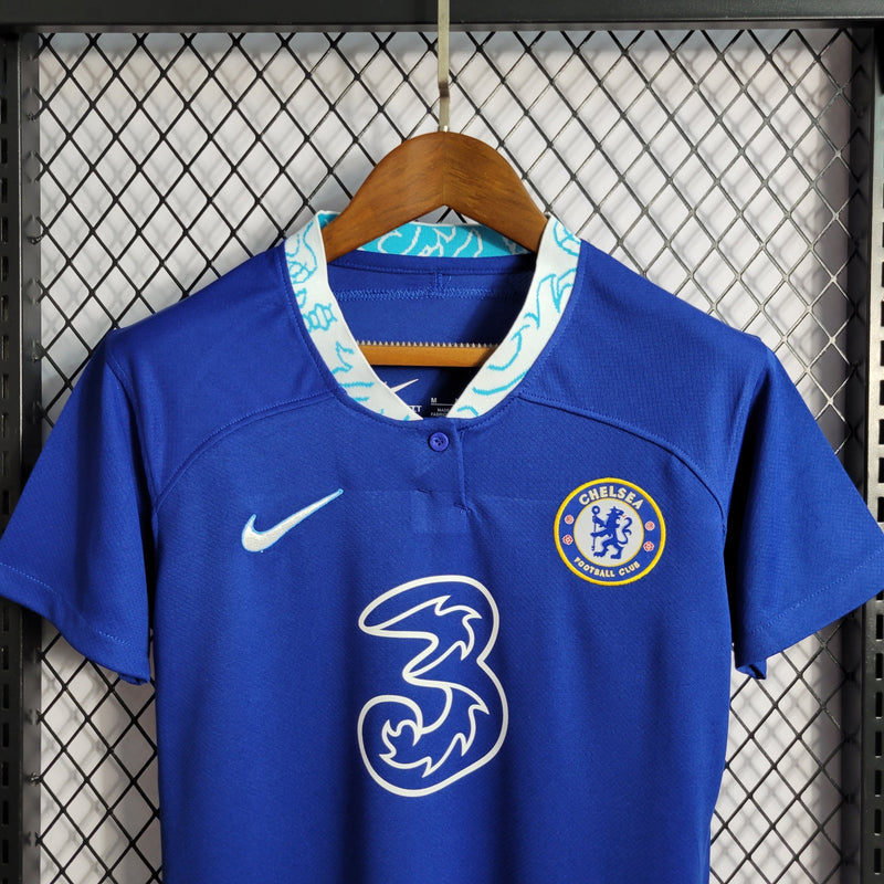 Camisa Chelsea Titular 22/23 - Versão Feminina (Importação)