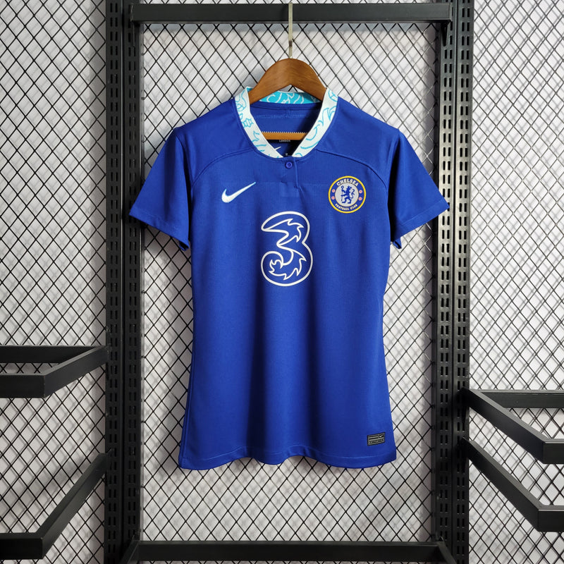 Camisa Chelsea Titular 22/23 - Versão Feminina (Importação)