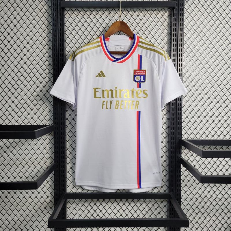 Camisa Lyon Home 23/24 - Adidas Torcedor Masculina - (Importação)