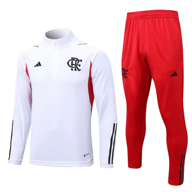 Conjunto de Treino do Flamengo 23/24 Branco (Importação)