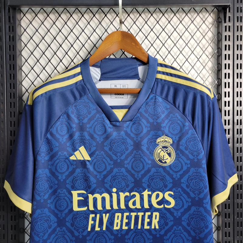 Camisa Real Madrid Azul Royal - 23/24 (Importação)