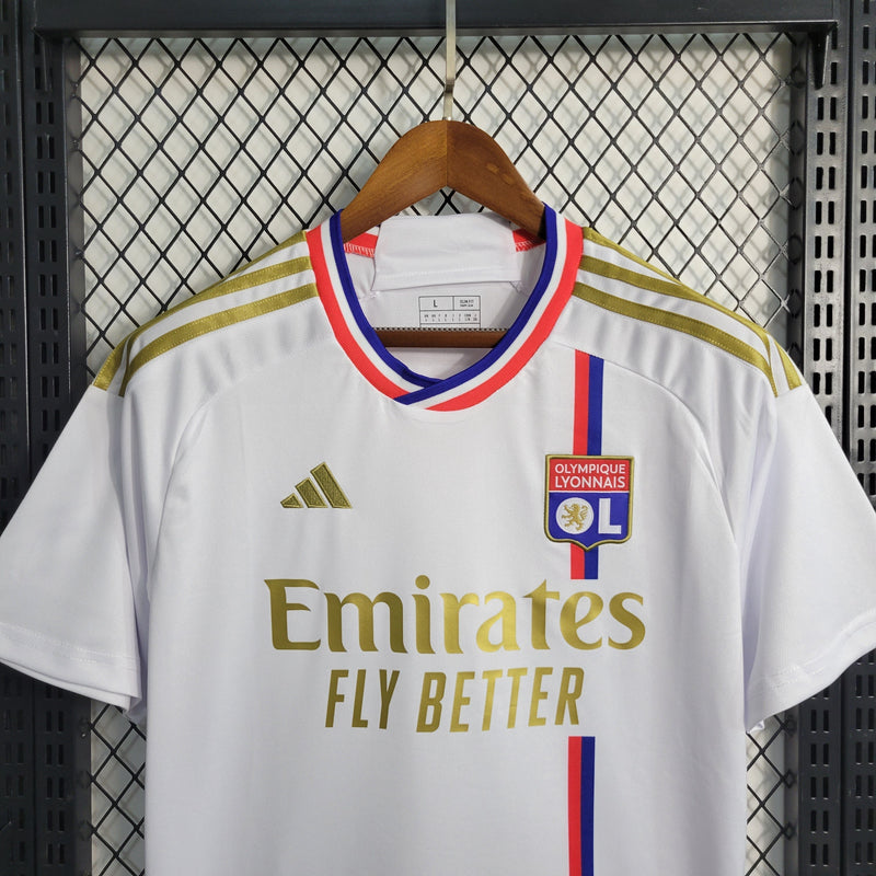 Camisa Lyon Home 23/24 - Adidas Torcedor Masculina - (Importação)