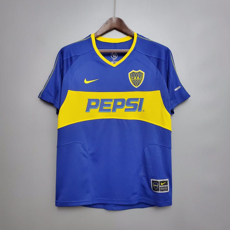 Camisa Boca Juniors Titular 03/04 - Versão Retro  (Importação)