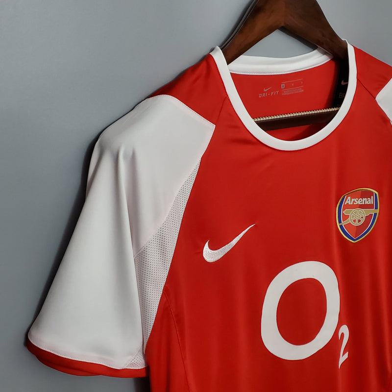 Camisa Arsenal Titular 02/04 - Versão Retro  (Importação)