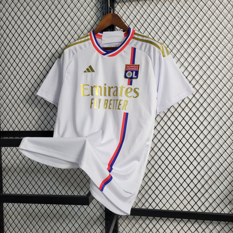 Camisa Lyon Home 23/24 - Adidas Torcedor Masculina - (Importação)