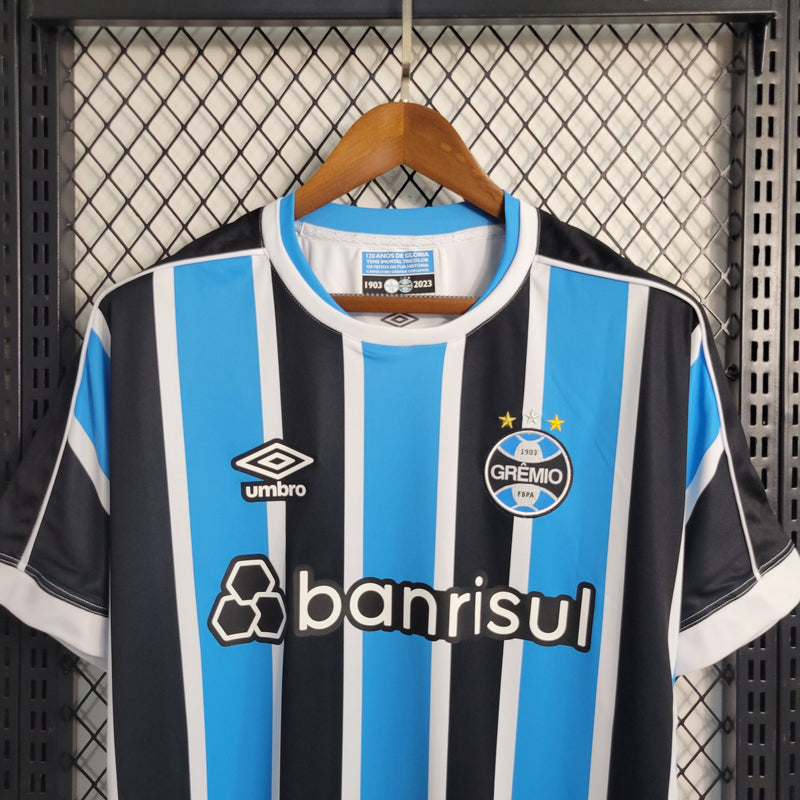 Camisa Grêmio Home 23/24 - Umbro Torcedor Masculina - Lançamento (Importação)