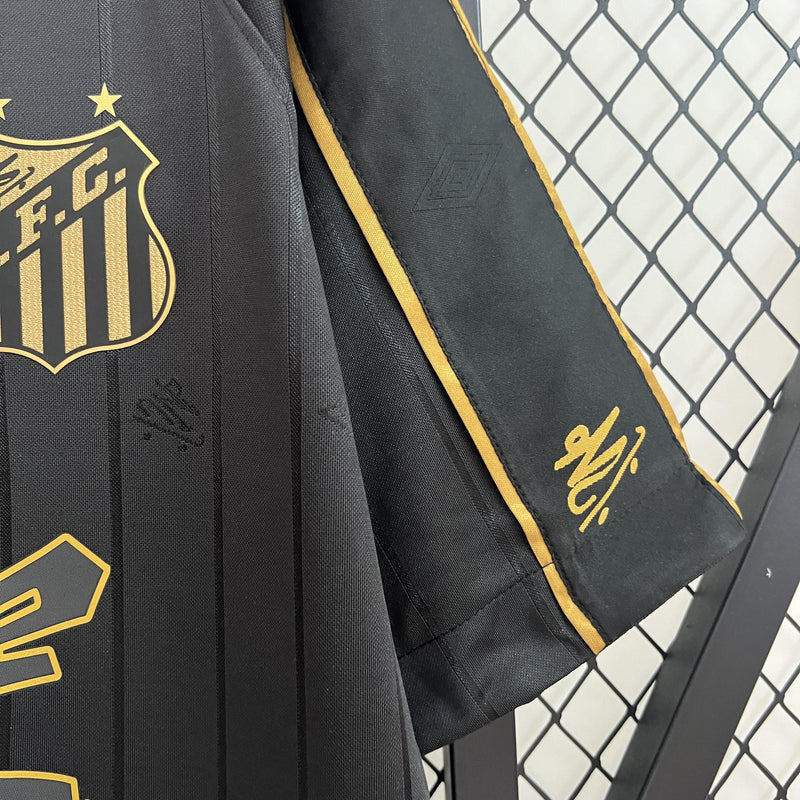Camisa Santos Edição Especial Charlie Brown Preta 24/25 - Versão Torcedor