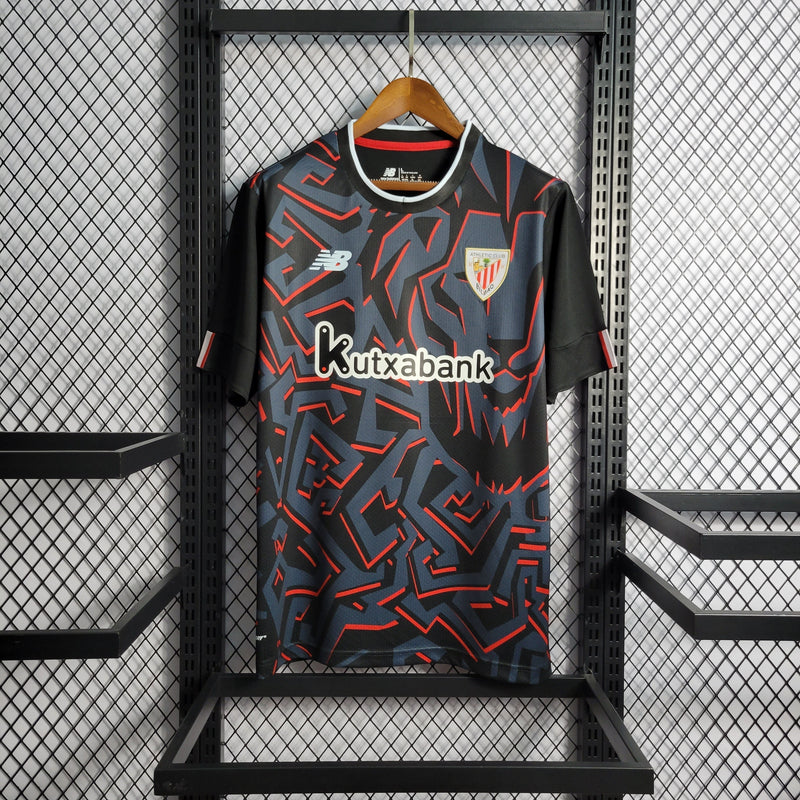 Camisa Athletic Bilbao Reserva 22/23 - Versão Torcedor  (Importação)