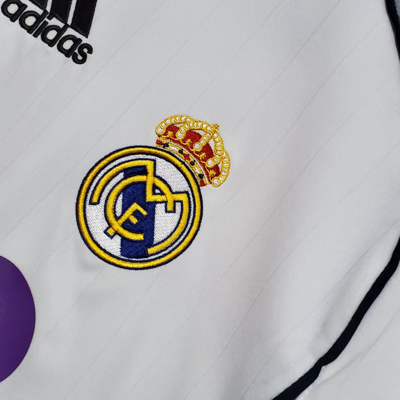 Camisa Real Madrid Titular 06/07 - Versão Retro Manga Comprida (Importação)