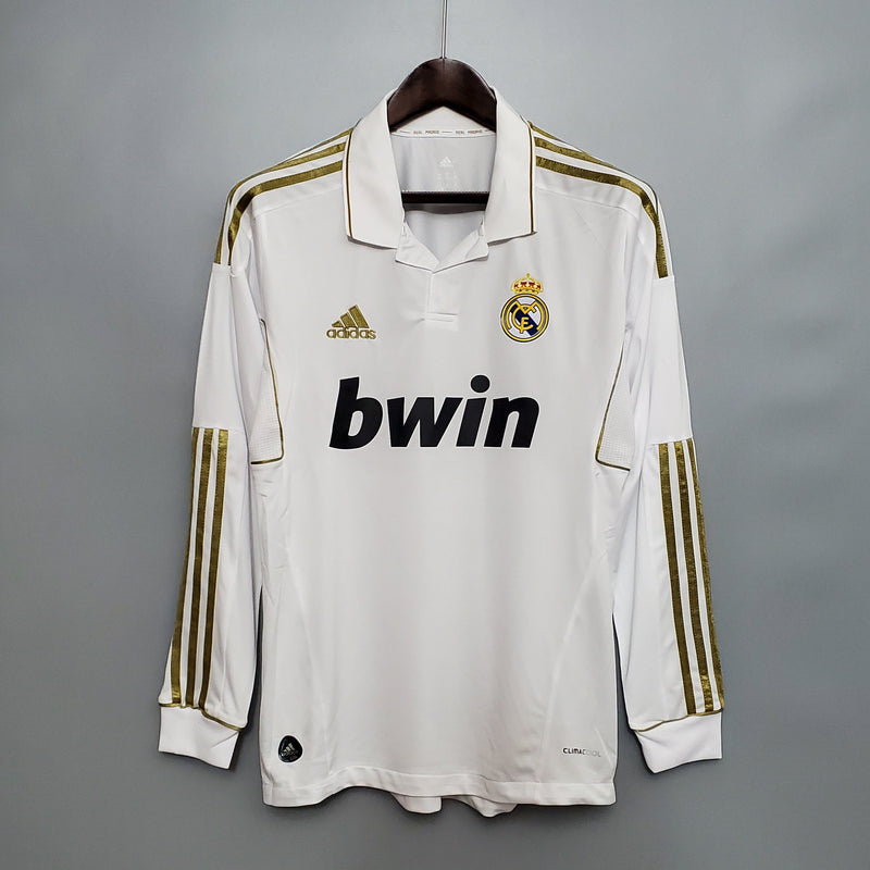 Camisa Real Madrid Titular 11/12 - Versão Retro Manga Comprida (Importação)