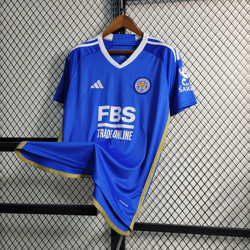 Camisa Leicester Home 23/24 Adidas Torcedor Masculina - Lançamento (Importação)