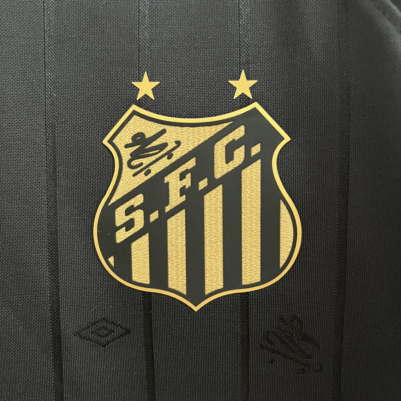 Camisa Santos Edição Especial Charlie Brown Preta 24/25 - Versão Torcedor