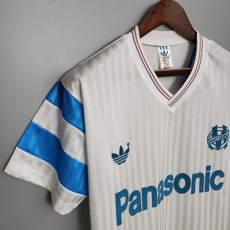 Camisa Olympique de Marseille Titular 90/91 - Versão Retro (Importação)