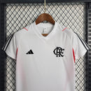 Kit Infantil Flamengo Treino 23/24 - Branco (Importação)
