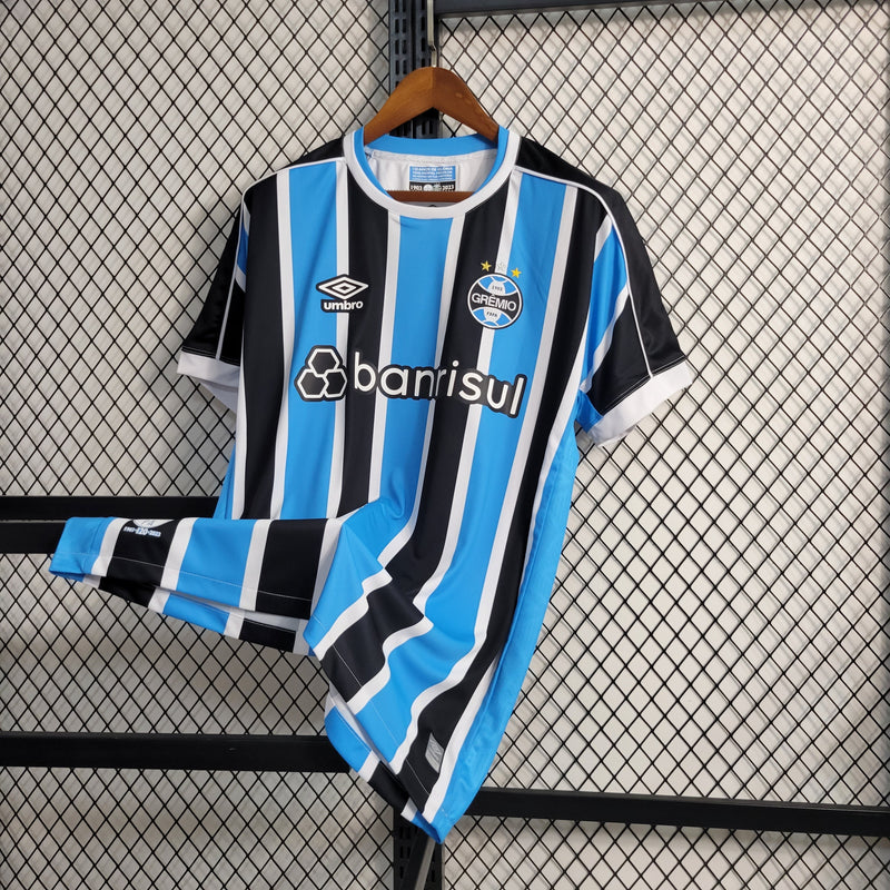 Camisa Grêmio Home 23/24 - Umbro Torcedor Masculina - Lançamento (Importação)