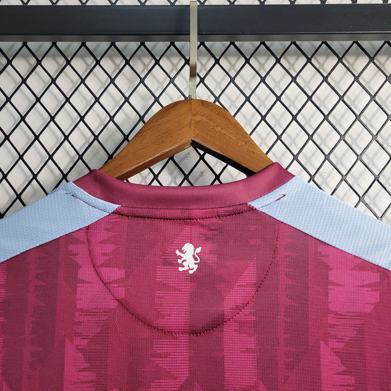 Camisa Aston Villa Home 23/24 Castore Torcedor Masculina - (Importação)